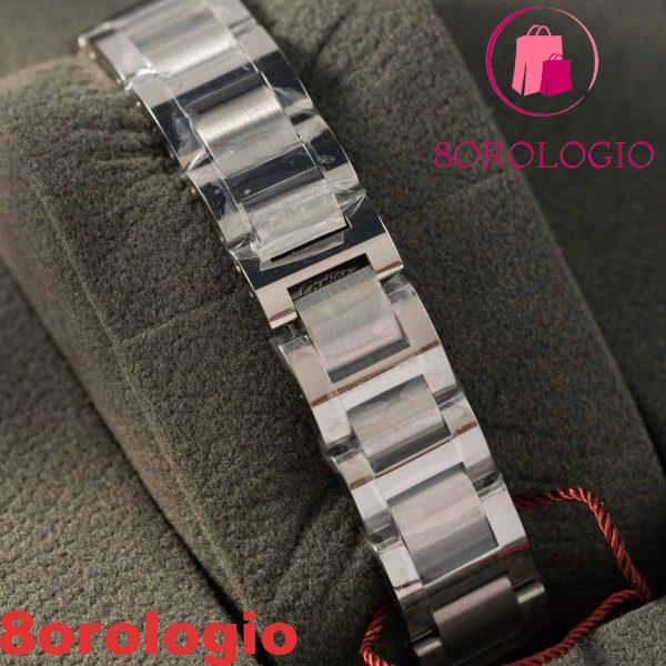 Cartier Ballon Bleu WE902065 Quadrante Bianco Ghiera con Diamanti Naturali su Misura Migliore Replica 33mm Orologio - immagine 10