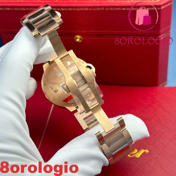 Cartier Ballon Bleu WGBB0039 Oro Rosa Quadrante Bianco Migliore Replica AF 42mm Orologio - immagine 10