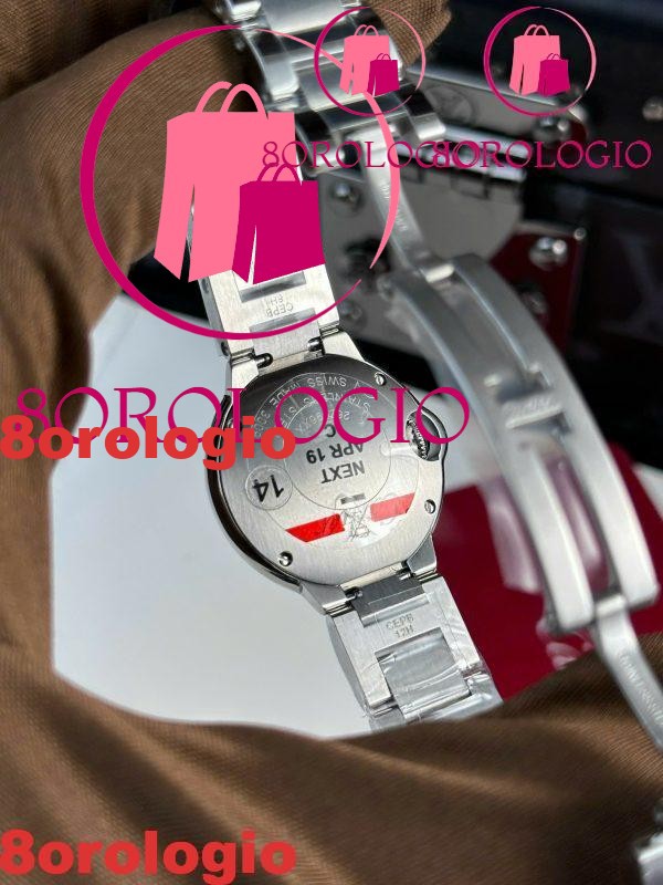 Cartier Ballon Bleu WSBB0067 Quadrante Argentato Opalino al Quarzo Miglior Replica AF 28mm Orologio - immagine 11