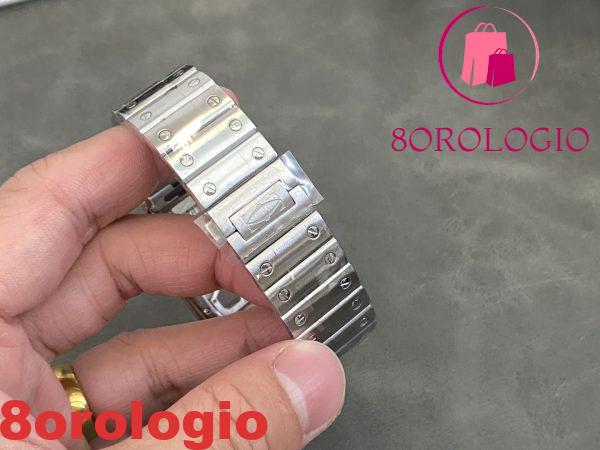 Cartier Santos Skeleton WHSA0015 Modello Grande Replica Migliore THBF 39.8mm Orologio - immagine 9