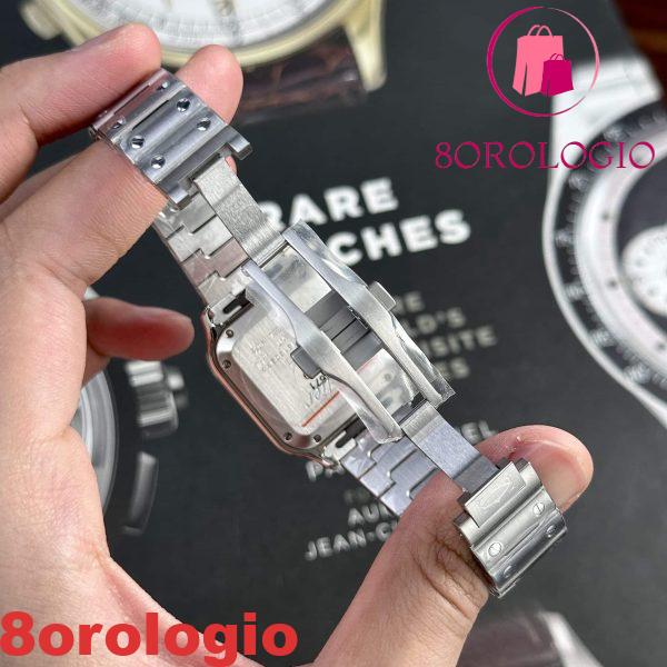 Cartier Santos WSSA0029 Quadrante Bianco Modello Medio Replica BVF 35.1mm Migliore Orologio - immagine 10