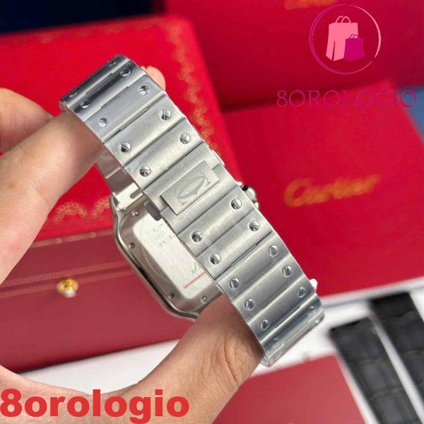 Cartier Santos WSSA0064 Quadrante Marrone Modello Grande Migliore Replica BVF 39.8mm Orologio - immagine 9