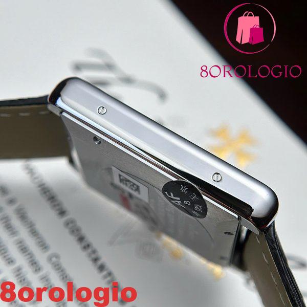 Cartier Tank Solo Extra Large Quadrante Bianco Cinturino in Pelle Miglior Replica AF 31mm X 41mm Orologio - immagine 10