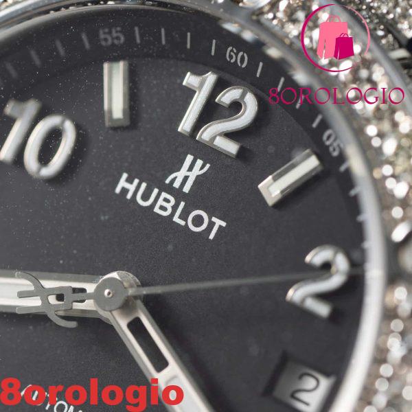 Hublot Big Bang One Click Steel Pavé Quadrante Nero Diamanti Naturali Migliore Replica 39mm Orologio - immagine 12
