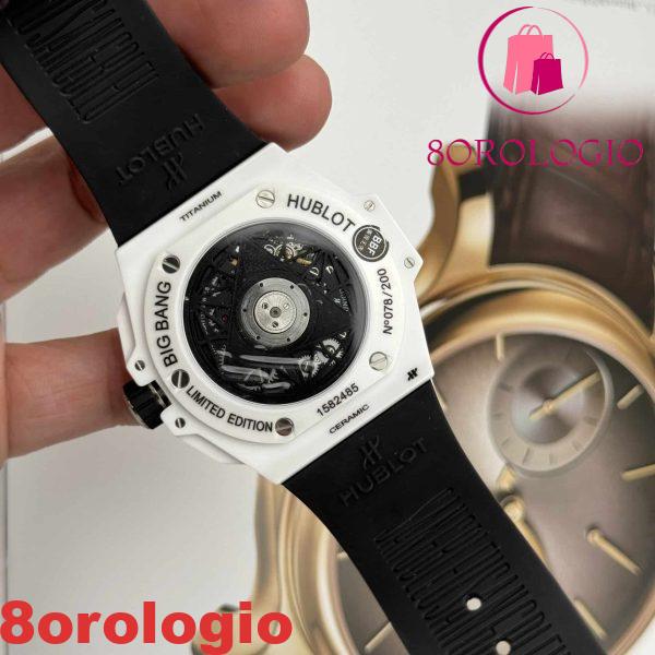 Hublot Big Bang Sang Bleu II Ceramica Bianca Gomma Replica di Alta Qualità BBF 45mm Orologio - immagine 10