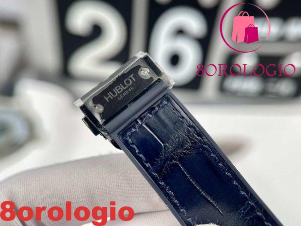 Hublot Classic Fusion Ceramic Nera Quadrante Blu Movimento SW300 Replica 1:1 JJZ 42mm Orologio - immagine 9