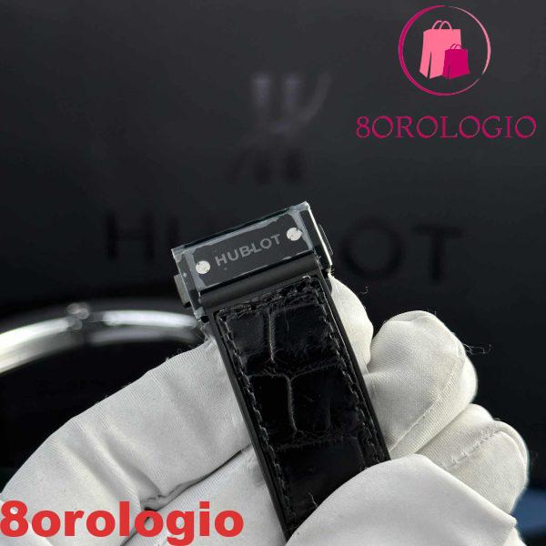 Hublot Classic Fusion Black Magic Quadrante Nero Pelle Migliore Replica Super Clone 42mm Orologio - immagine 9