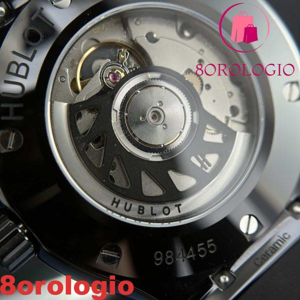 Hublot Classic Fusion Black Magic Quadrante in Carbonio Pelle Replica Super Clone 42mm Orologio - immagine 11
