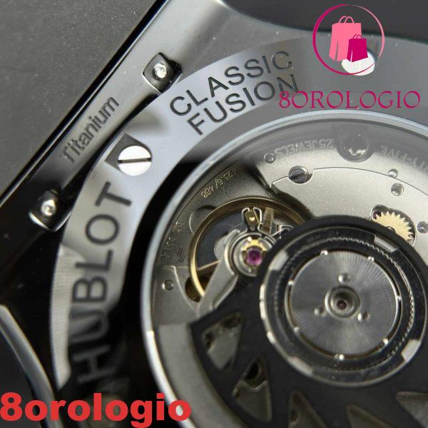 Replica Hublot Classic Fusion Ceramic King Gold Quadrante in Carbonio Super Clone 42mm Orologio - immagine 11