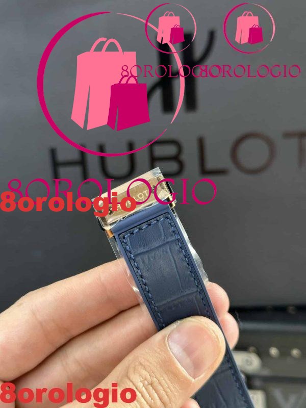 Hublot Classic Fusion King Gold Quadrante Blu Migliore Replica JJF 38mm Orologio - immagine 9