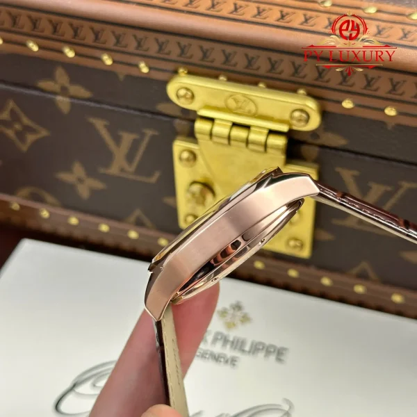 Cartier Drive De Cartier W4100013 Tourbillon Oro Rosa Cinturino in Pelle Migliore Replica 40x41mm Orologio - immagine 13