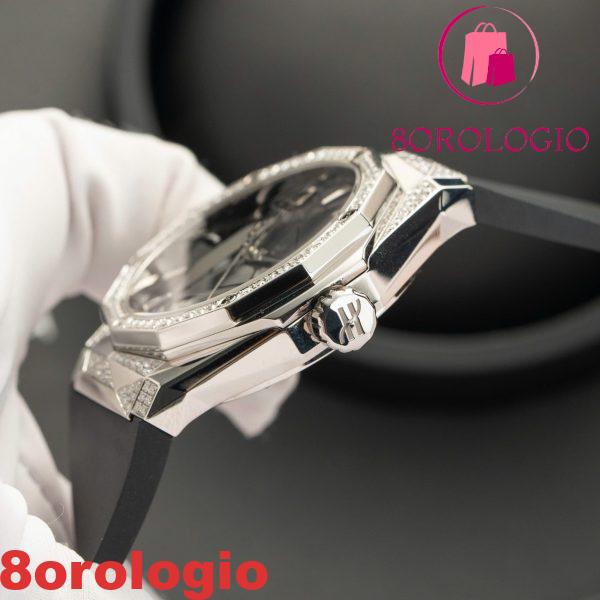 Hublot Classic Fusion Orlinski Titanium Black Alternative Pavé Custom Moissanite Replica 1:1 40mm Orologio - immagine 11