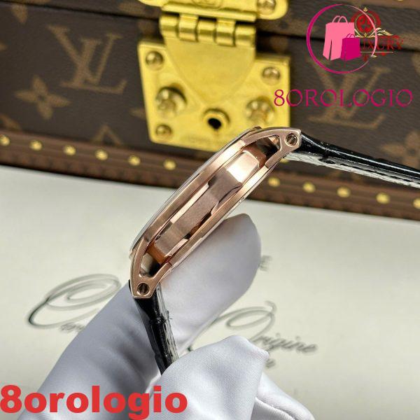 Audemars Piguet Code 11.59 Automatic 15210OR Quadrante Nero Cinturino in Pelle 1:1 Miglior Replica APSF 41mm Orologio - immagine 11