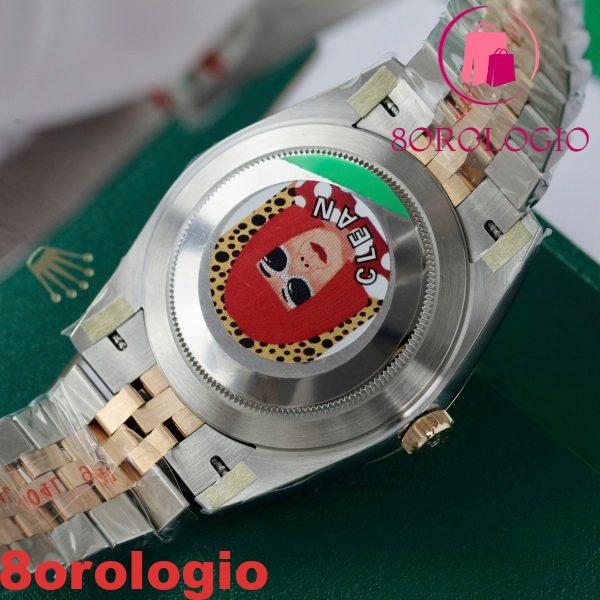 Rolex Datejust 126301-0004 Quadrante Cioccolato con Diamanti Bicolore Oro Rosa Lunetta Liscia Jubilee Miglior Replica 1:1 41mm Orologio - immagine 10