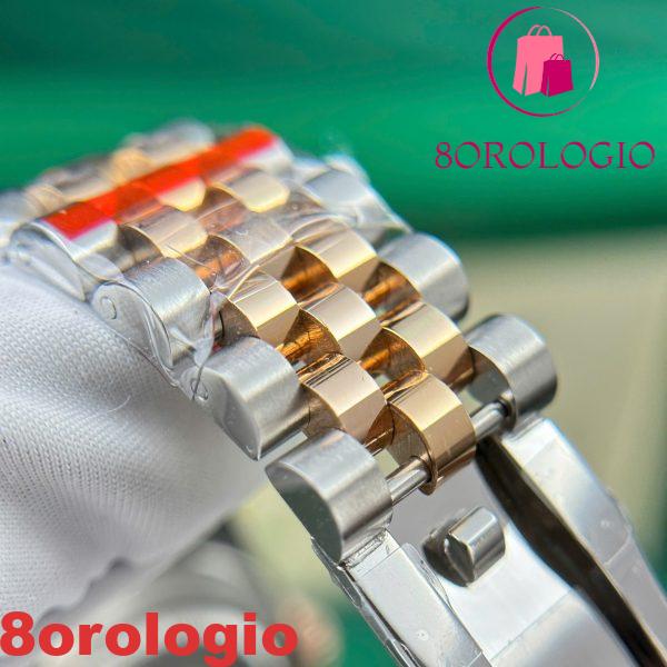 Replica Migliore Rolex Datejust 126331 Bicolore 10K Oro Everose Rivestito Quadrante Sundust Luminoso Jubilee 41mm Orologio - immagine 11