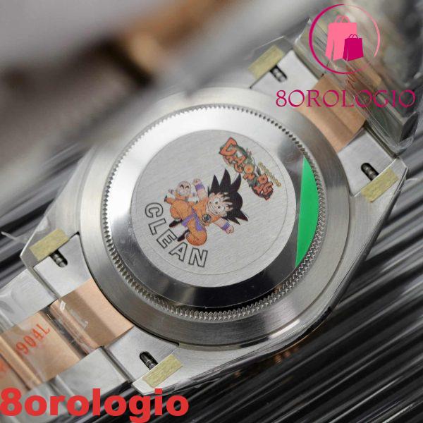 Rolex Datejust 126331 Two Tone Oro Rosa Quadrante Argento Oyster Replica Clean Factory 41mm Orologio - immagine 11