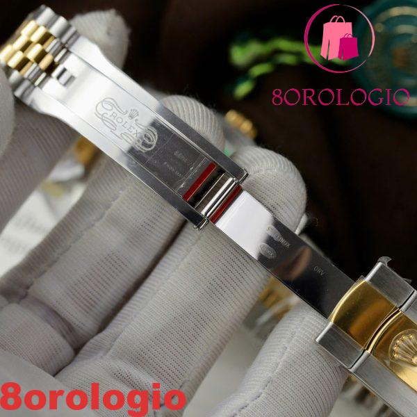 Rolex Datejust 126333 Due Toni Oro Giallo Quadrante Champagne con Diamanti Jubilee Miglior Replica Clean Factory 41mm Orologio - immagine 10