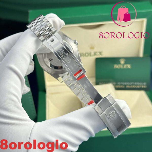 Replica di Alta Qualità Rolex Datejust 126334 Quadrante Motivo Zigrinato Verde Menta Jubilee VSF 41mm Orologio - immagine 10