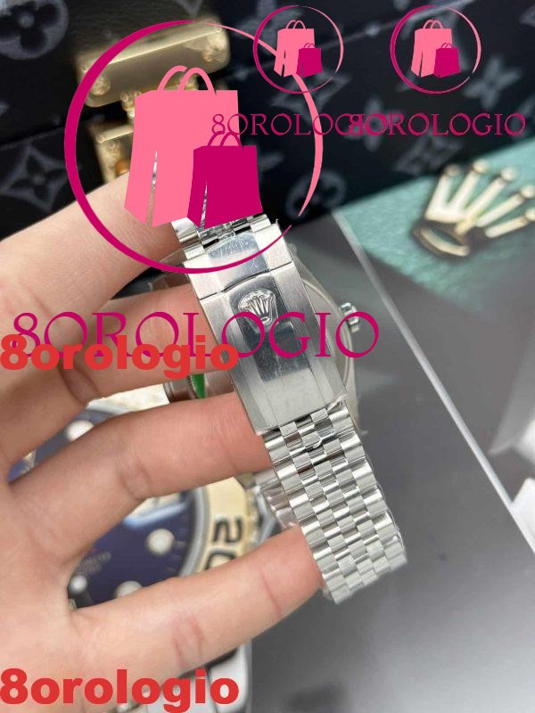 Replica Rolex Datejust 126334 Quadrante Verde Menta Luminoso Jubilee Super Clone 41mm Orologio - immagine 9
