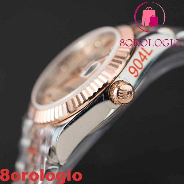 Rolex Datejust 278271 Quadrante Sundust Bicolore 10K Oro Rosa Avvolto Jubilee Migliore Replica 31mm Orologio - immagine 11