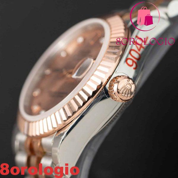 Replica migliore Rolex Datejust 278271 Bicolore Oro 10K Rivestito Quadrante Rosa con Diamanti Jubilee 31mm Orologio - immagine 12