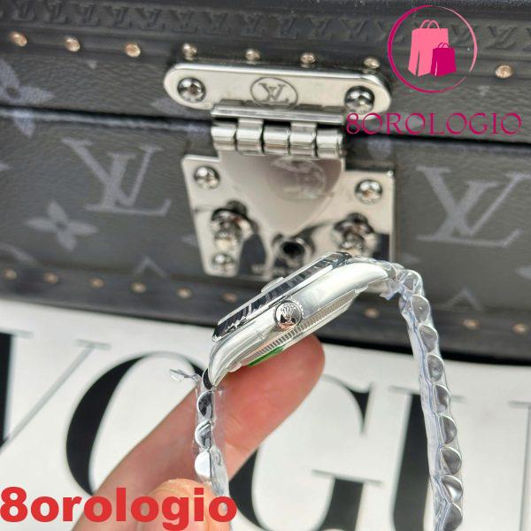 Rolex Datejust 278274 Quadrante Rosa con Diamanti Lunetta Zigrinata Bracciale Jubilee Migliore Replica THB 31mm Orologio - immagine 13
