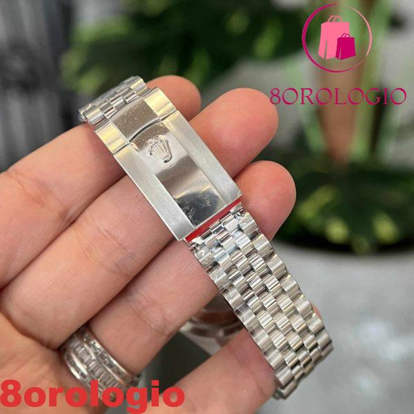 Rolex Datejust 36 126234-0051 Quadrante Verde Menta Luminoso Jubilee Replica di Alta Qualità VS Factory. Orologio - immagine 9