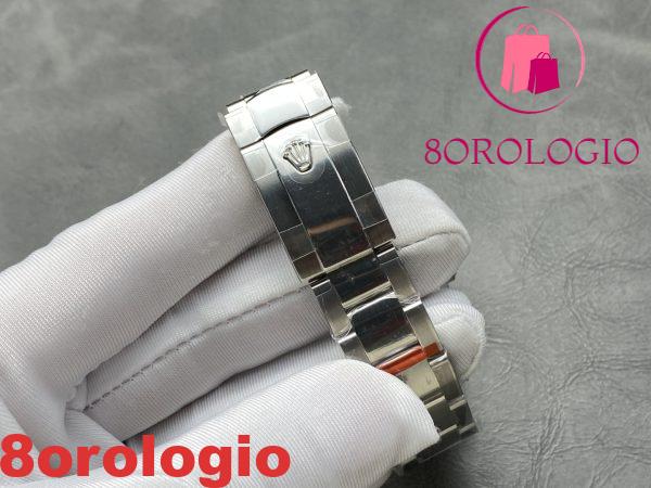 Rolex Datejust Who Cares I'm Already Late Quadrante Personalizzato Font Blu Replica 1:1 41mm Orologio - immagine 9