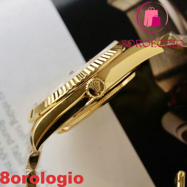Replica GMF V3 Migliore Orologio Rolex Day Date 228238-0008 Quadrante Motivo Diagonale Argento Indici a Bastone Placcato Oro 18K 40mm Orologio - immagine 11