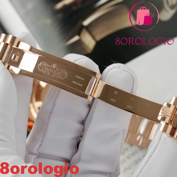 Replica 1:1 Rolex Day-Date 118235 Quadrante in Cioccolato con Diamanti e Rubini Oro Rosa 18K GMF 36mm Orologio - immagine 10