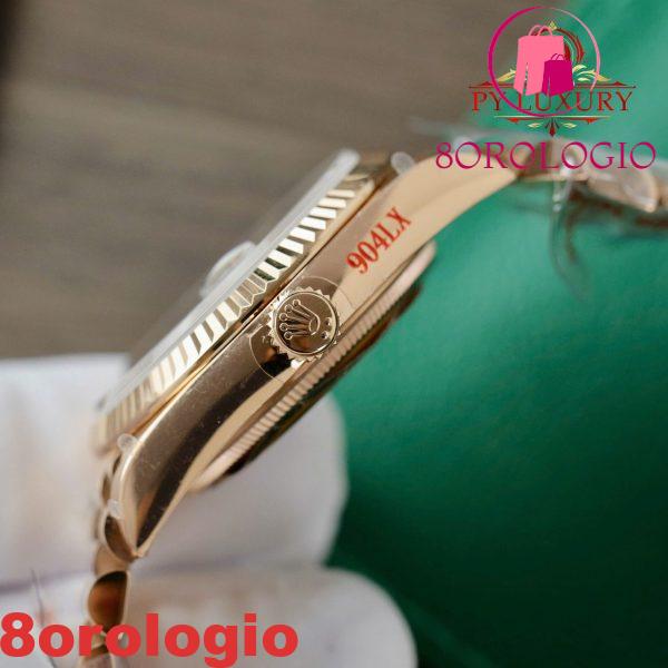 Rolex Day-Date 128235-0075 Quadrante Roman Ombré Marrone 158g Migliore Replica QF 36mm Orologio - immagine 11