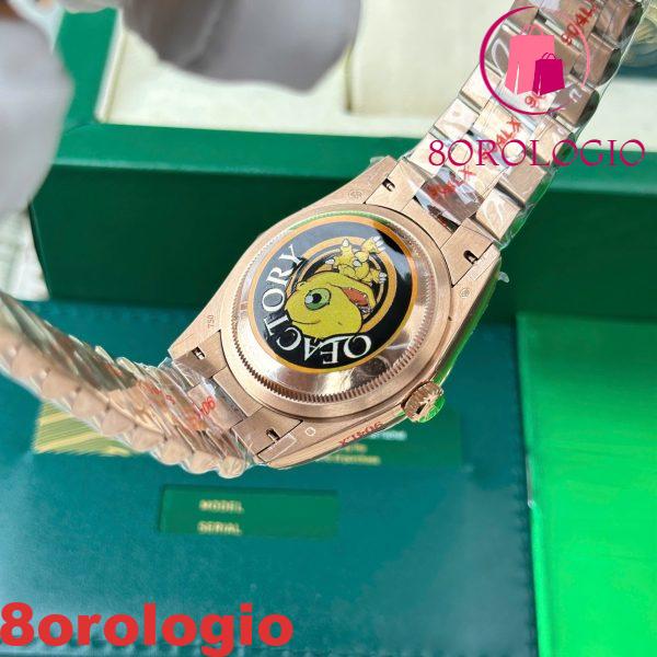 Rolex Day-Date 128235-0085 Quadrante con Diamanti Blu-Verde 158g Miglior Replica QF 36mm Orologio - immagine 11