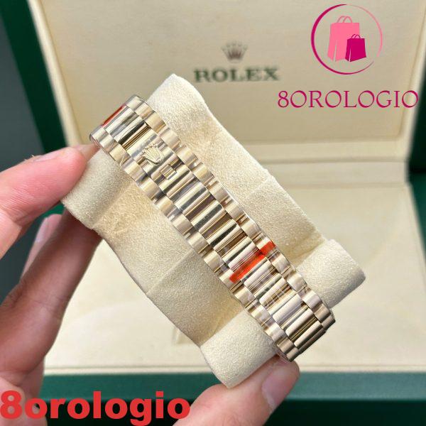 Rolex Day-Date 128238-0132 Quadrante Champagne con Diamanti Oro Giallo 158g Migliore Replica 1:1 QF 36mm Orologio - immagine 9