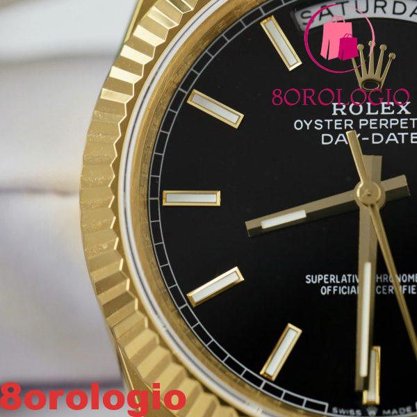 Rolex Day-Date 228238 Quadrante Nero Luminoso Oro 18K Replica GMF V3 Migliore 40mm Orologio - immagine 13