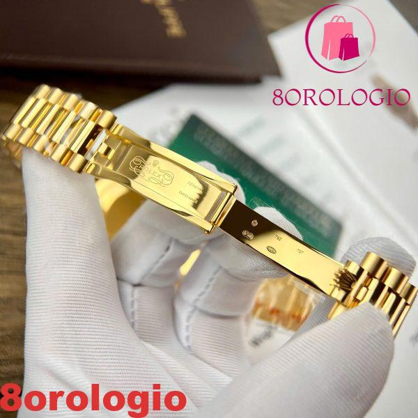 Rolex Day-Date 228238-0002 Quadrante Argento con Indici Romani Placcato in Oro 18K Miglior Replica V3 GMF 40mm Orologio - immagine 10