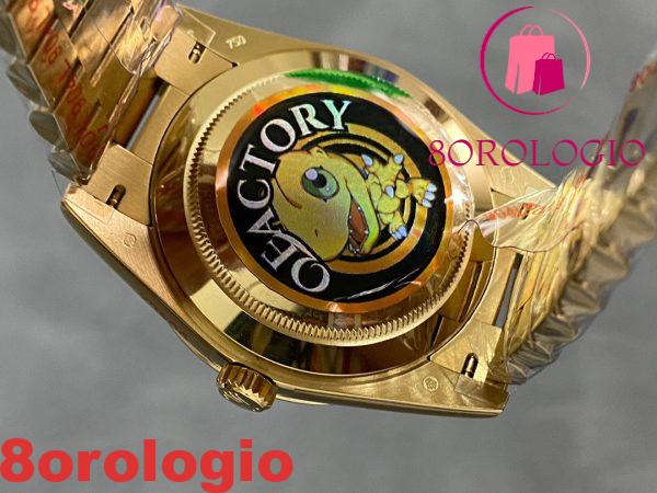 Replica di alta qualità Rolex Day-Date 228238-0002 Oro Giallo Quadrante Argento 184g 40mm Orologio - immagine 10