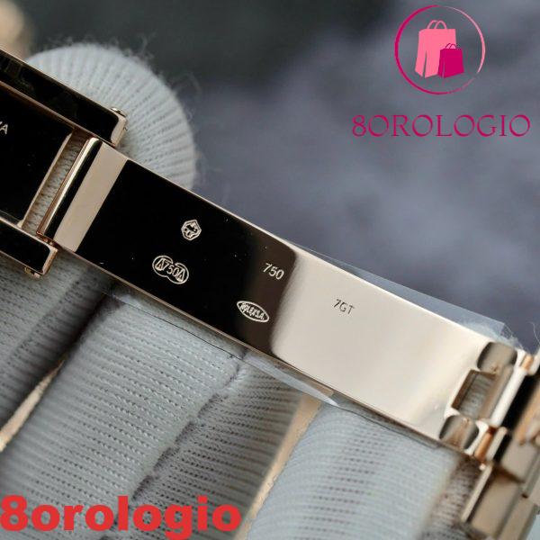 Rolex Day-Date 228345RBR-0009 Quadrante con Numeri Romani in Cioccolato Placcato in Oro 18k Replica GMF V3 40mm con Ghiera in Moissanite Orologio - immagine 10