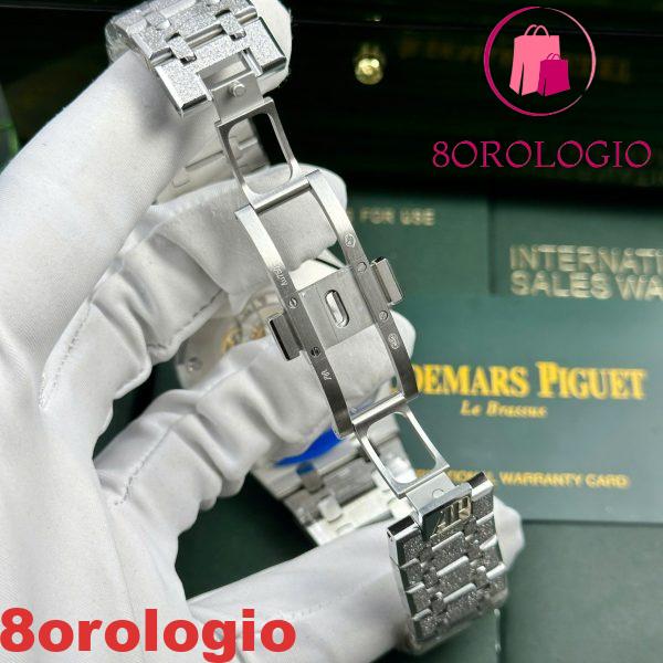Audemars Piguet Royal Oak 15410BC Oro Frosted Quadrante Nero 1:1 Copy Miglior Replica APSF 41mm Orologio - immagine 10