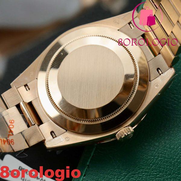Rolex Day-Date 40 228235 Oro Rosa Custom Moissanite Quadrante Arcobaleno Miglior Replica Orologio - immagine 12