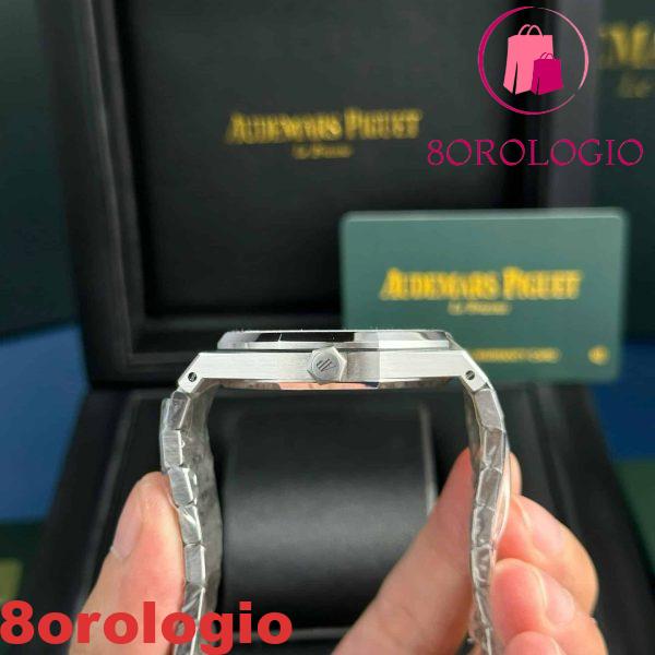 Audemars Piguet Royal Oak 15410BC Oro Frosted Quadrante Blu Migliore Replica APSF 41mm Orologio - immagine 12