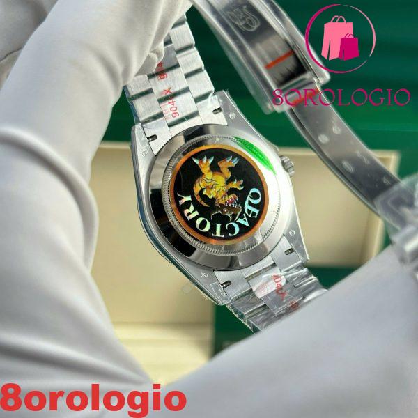 Rolex Day-Date 40 Quadrante Nero MOP Q Factory 185g Miglior Replica 40mm Orologio - immagine 11