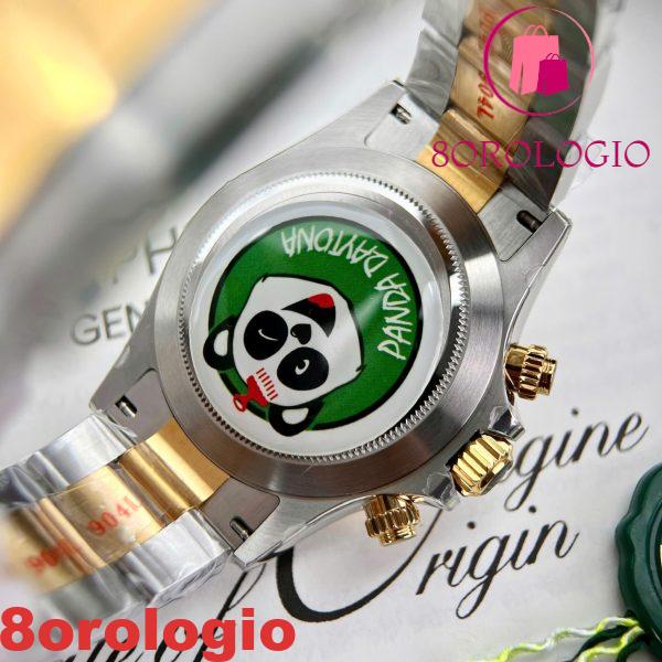 Rolex Daytona 116503 Due Toni Oro Giallo Quadrante Nero MOP Bracciale Oyster Replica 1:1 40mm Orologio - immagine 10