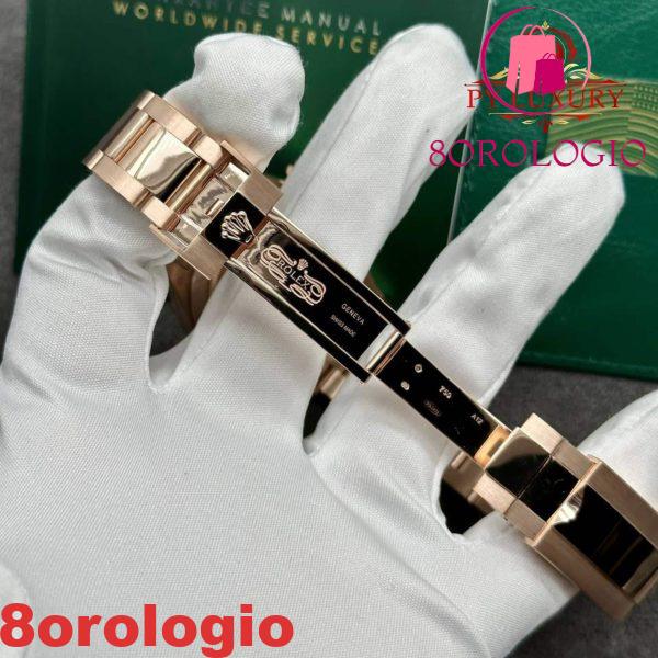 Rolex Daytona 116505 Diamanti Arcobaleno Quadrante Pavé Oro Rosa 18K Pietre Preziose Naturali 40 mm Replica Orologio - immagine 10