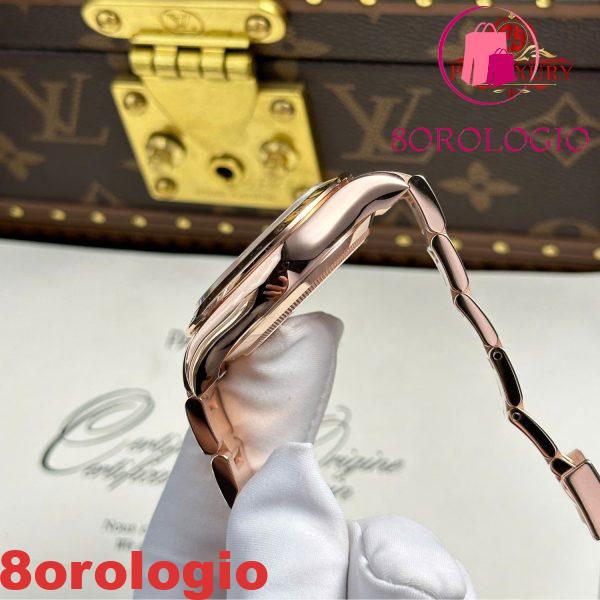 Rolex Daytona 116505-0015 Quadrante Nero con Diamanti Replica 1:1 Super Clone 40mm Bracciale Oyster Placcato in Oro Rosa 18K Orologio - immagine 12