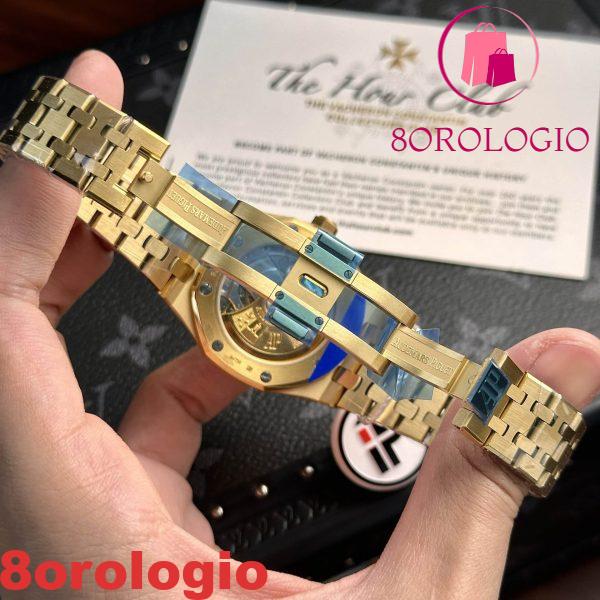 Audemars Piguet Royal Oak 15450BA Oro Giallo Quadrante Bianco Replica IP Factory 37mm Orologio - immagine 10