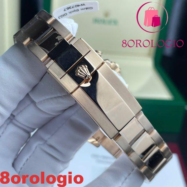 Rolex Daytona 116595RBOW Rainbow Quadrante Pave Diamanti Oro 18K Rivestito Moissanite Personalizzato Miglior Replica 40mm Orologio - immagine 9