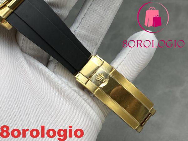Replica Rolex Daytona 126518LN-0014 Oro Giallo Quadrante Turchese Blu & Nero Oysterflex 1:1 THBF 40mm Orologio - immagine 9