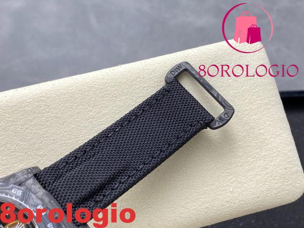 Rolex Daytona DiW Scheletro Quadrante Nero Cinturino in Fibra di Carbonio e Nylon Replica 1:1 Migliore 40mm Orologio - immagine 9