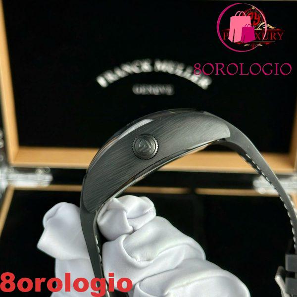 Franck Muller Grand Central Tourbillon Black Carbon Quadrante Arabo Replica Migliore 44mm Orologio - immagine 13