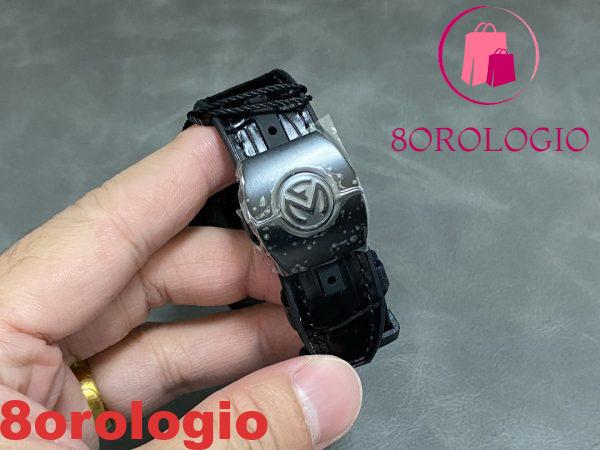 Franck Muller Vanguard V45 Ceramic Quadrante Nero Miglior Replica ABF 45mm Orologio - immagine 9